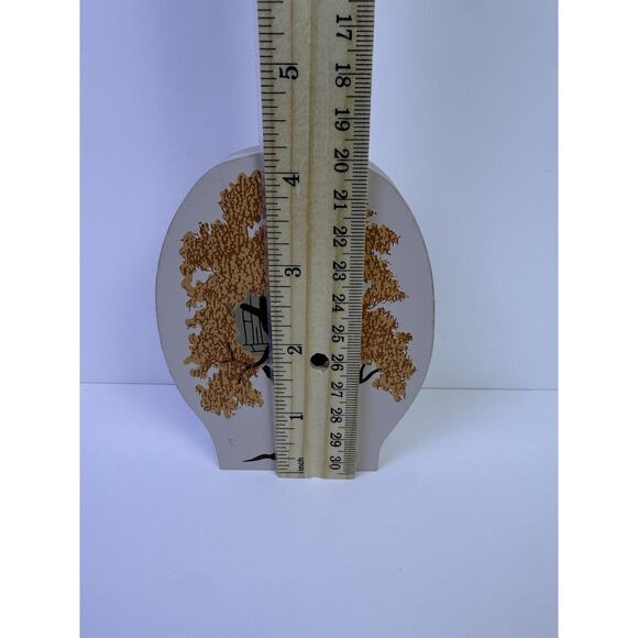 Cat’s Meow 1996 #Treehouse Fall Tree Shelf Sitter Wooden Village Accessory - Picture 4 of 5